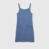 Gucci Fine Cotton Dress In Blue