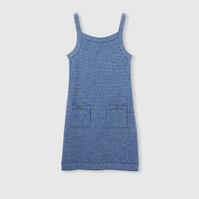 Gucci Fine Cotton Dress In Blue