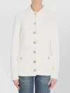 Gucci Crochet Button Cardigan In White