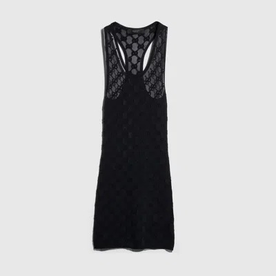 Gucci Fine Crêpe Viscose Dress In Black