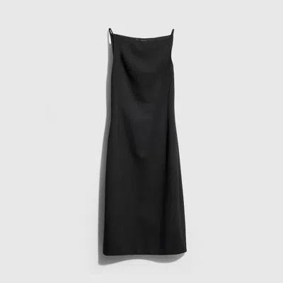 Gucci Fine Silk Faille Dress With Tag In Black