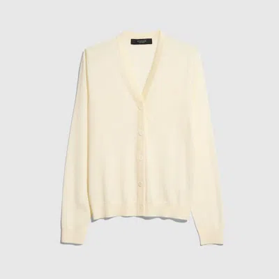 Gucci Fine Wool Cardigan With Embroidery In White