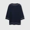 Gucci Fine Wool Top In Blue