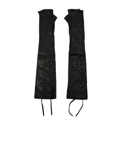 Gucci Fingerless Gloves In Black