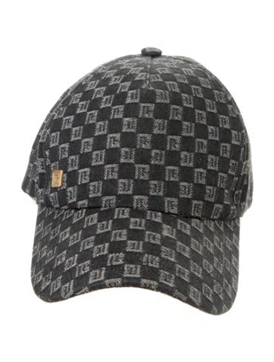 Pre-owned Gucci Fitted Cotton Baseball Cap In Black