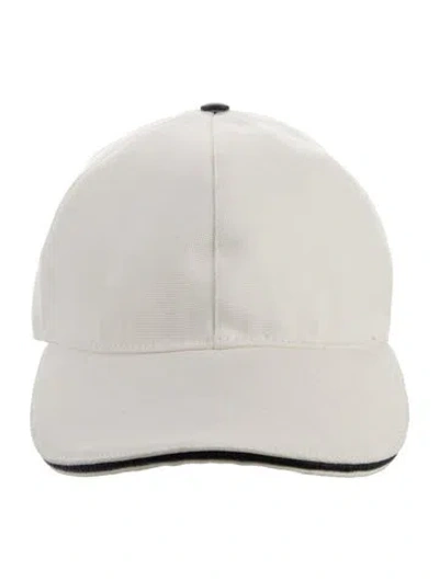 Pre-owned Gucci Fitted Cotton Baseball Cap In White