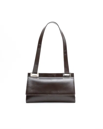 Gucci Flap Shoulder Bag In Brown