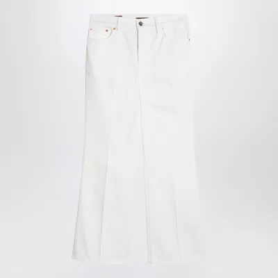 Gucci Flare Trousers With Mini-length Silhouette In White