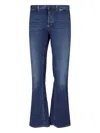 Gucci Flared Jeans "web" In Blue