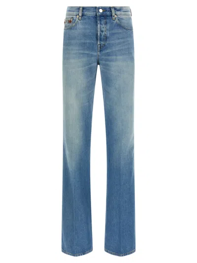 Gucci Flared Leg Jeans In Blue