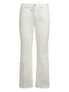 Gucci Trumpet Leg Denim Cotton Jeans In White
