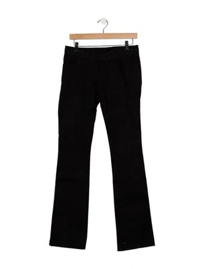 Pre-owned Gucci Flared Pants In Black