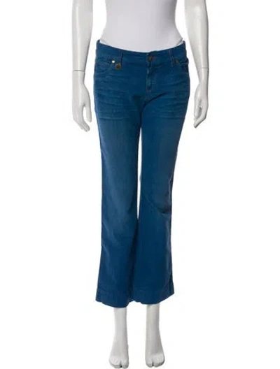 Pre-owned Gucci Flared Pants In Blue