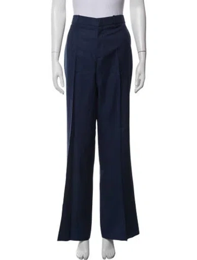 Pre-owned Gucci Flared Pants In Blue