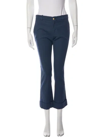Pre-owned Gucci Flared Pants In Blue
