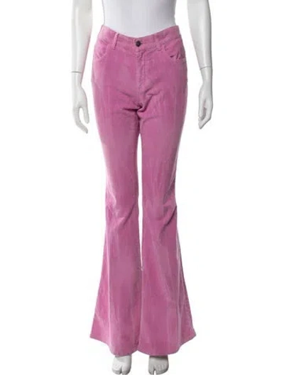 Pre-owned Gucci Flared Pants In Pink