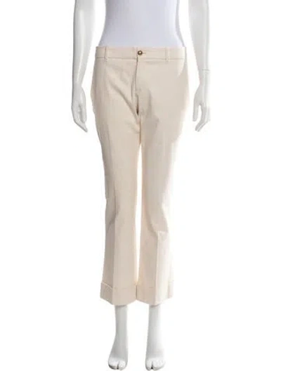 Pre-owned Gucci Flared Pants In White