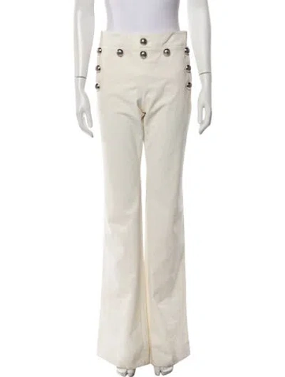 Pre-owned Gucci Flared Pants In White