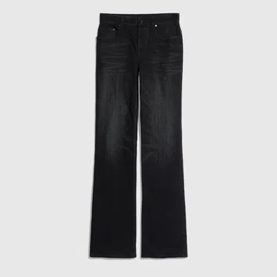 Gucci Flared Stretch Cotton Denim Pants In Black