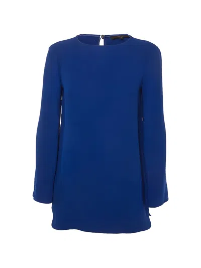 Pre-owned Gucci Flared-sleeve Blouse In Blue