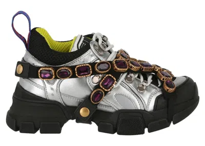 Pre-owned Gucci Flashtrek Chunky Leather Sneakers (women's)