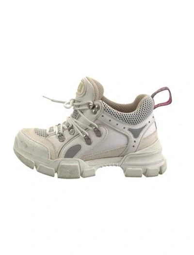 Pre-owned Gucci Flashtrek Chunky Sneakers In White