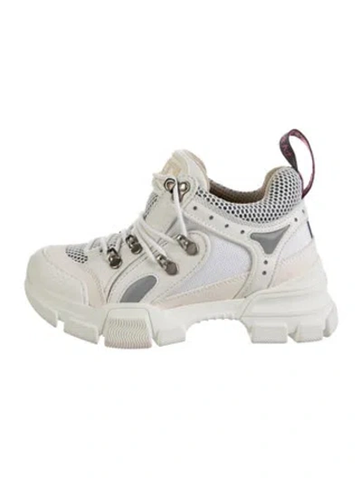 Pre-owned Gucci Flashtrek Chunky Sneakers In White