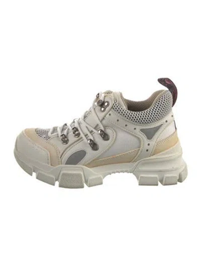 Pre-owned Gucci Flashtrek 'crystals' Chunky Sneakers In Neutral