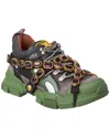 Gucci (wmns)  Flashtrek Crystals 'green' In Grey