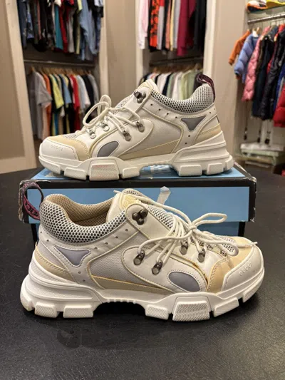 Pre-owned Gucci Flashtrek Sneaker White