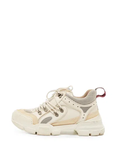 Pre-owned Gucci Flashtrek Sneakers In Neutral