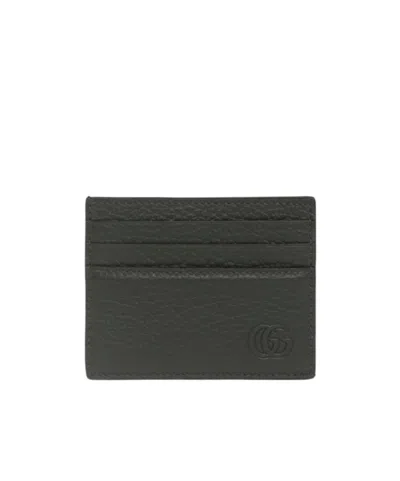 Gucci Flat Card Holder In Grey
