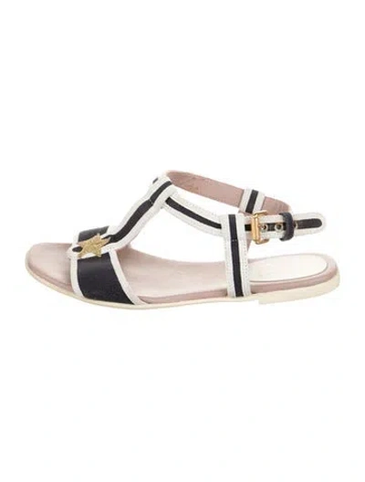 Pre-owned Gucci Kids' Flat Open-toe Sandals In Blue