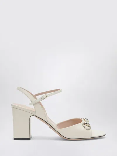 Gucci Horsebit Leather Sandal In Neutral