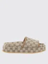 Gucci Flat Sandals Woman Beige