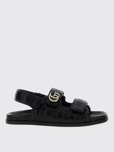 Gucci Flat Sandals Woman Black