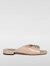 Gucci Double G Flat Sandals In Cream