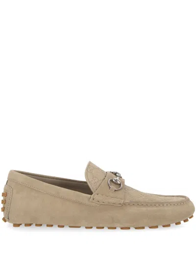 Gucci Flat Shoes In Beige