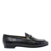 Gucci Jordann Gg Leather Bit Loafers In Black