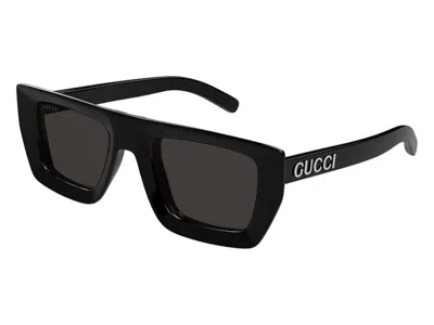 Pre-owned Gucci Flat Top Sunglasses In Black Grey (gg1723s/001/51)