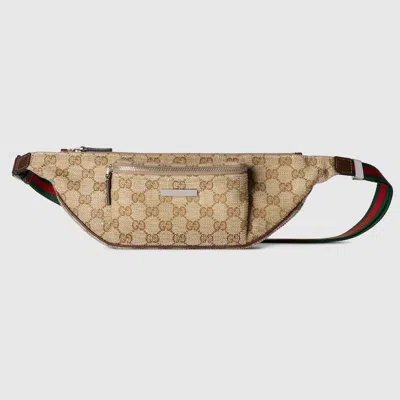 Gucci Flatpack Crystal Small Belt Bag In Beige