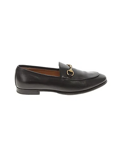 Pre-owned Gucci Flats In Black