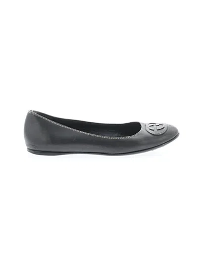 Pre-owned Gucci Flats In Black