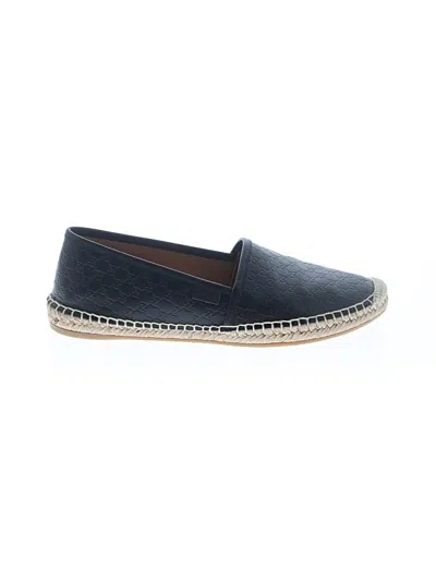 Pre-owned Gucci Flats In Black