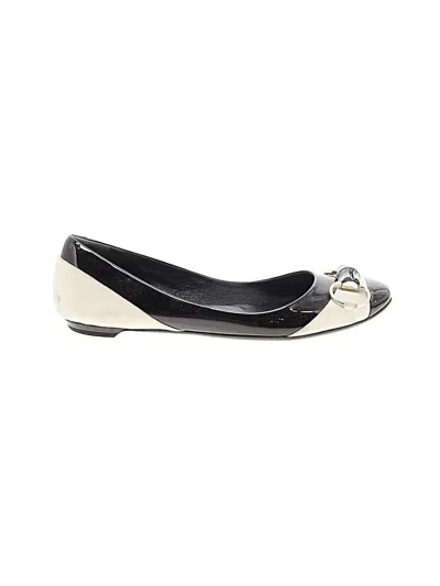 Pre-owned Gucci Flats In Black
