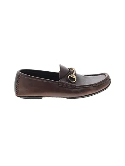 Pre-owned Gucci Flats In Brown
