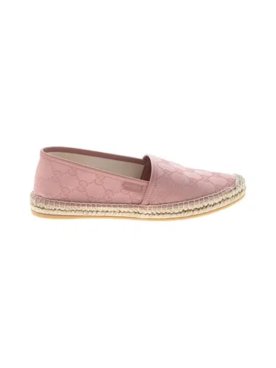 Pre-owned Gucci Flats In Pink
