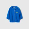 Gucci Fleece Zip Jacket In Blue