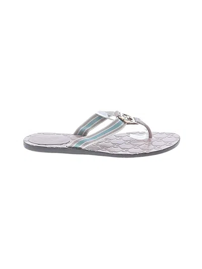 Pre-owned Gucci Flip Flops In Pink