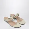 Gucci Flip-flops With Ivory Leather Clamp Women